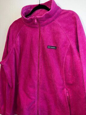 Pink Fleece Zip Up Jacket | Columbia